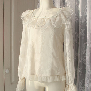 Swan Lake Vintage Lolita Lace Long-sleeved Shirt