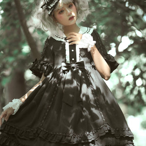 Royal Vintage Gothic Lolita Short Sleeve Dress