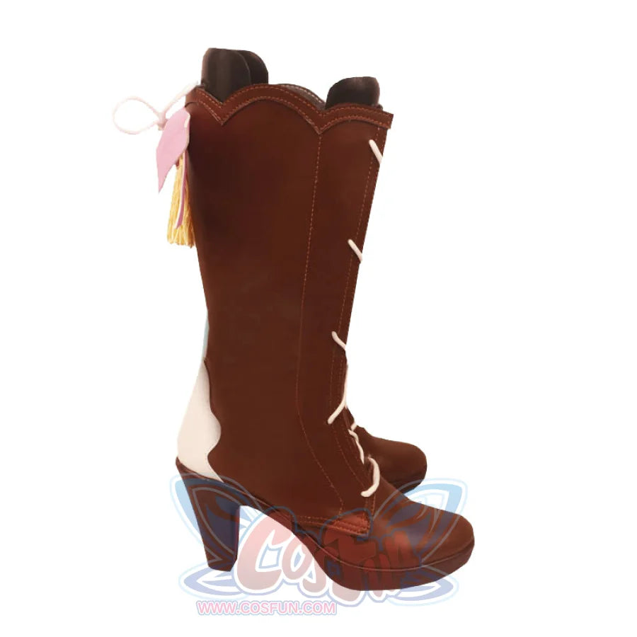 Genshin Impact Kamisato Ayaka Springbloom Missive Cosplay Boots C07288 Shoes &