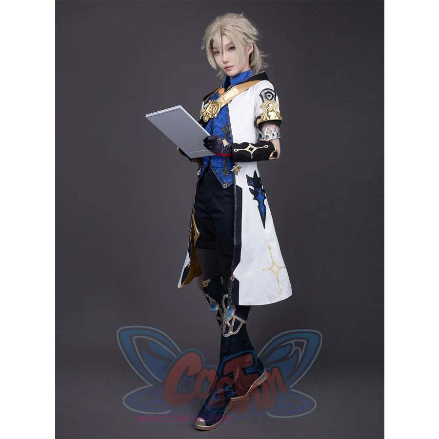 【CLEARANCE】Genshin Impact Albedo Cosplay Costume N02935 AAA Costumes