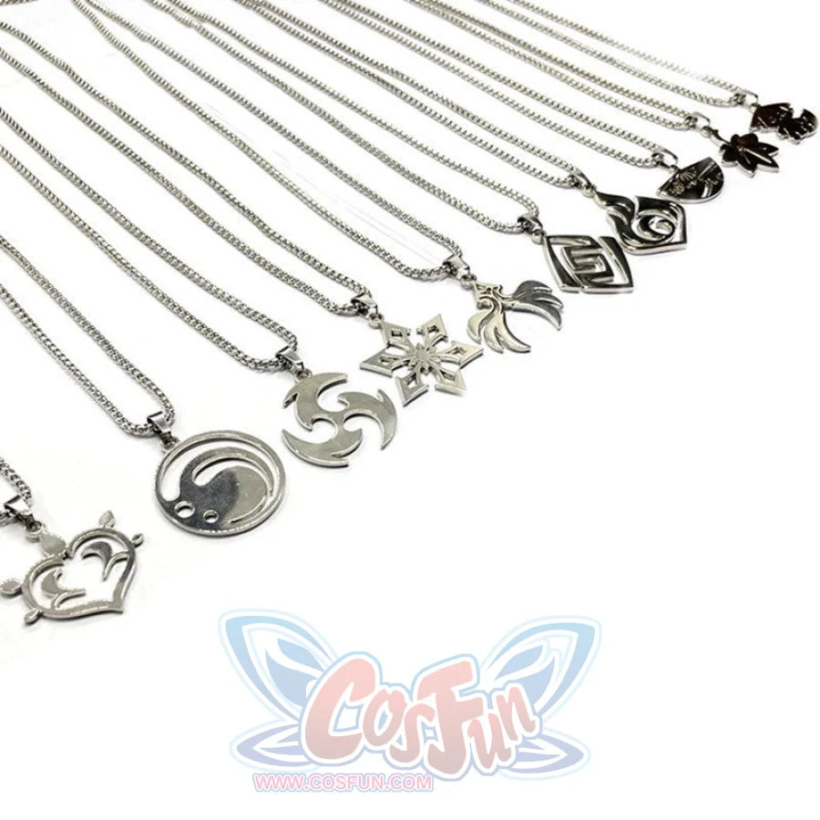 Genshin Impact Vision Necklaces Silver Version N07313 - cosfun