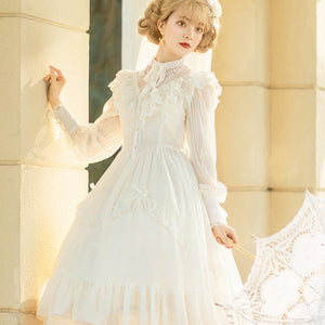 French Style Elegant and Vintage Lolita Long Sleeve Dress