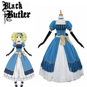 Black Butler Kuroshitsuji Elizabeth Midford (Lizzy) Cosplay Costume mp006272