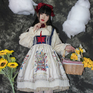 Bavaria Style Velvet Slim Lolita Short Jumper Skirt