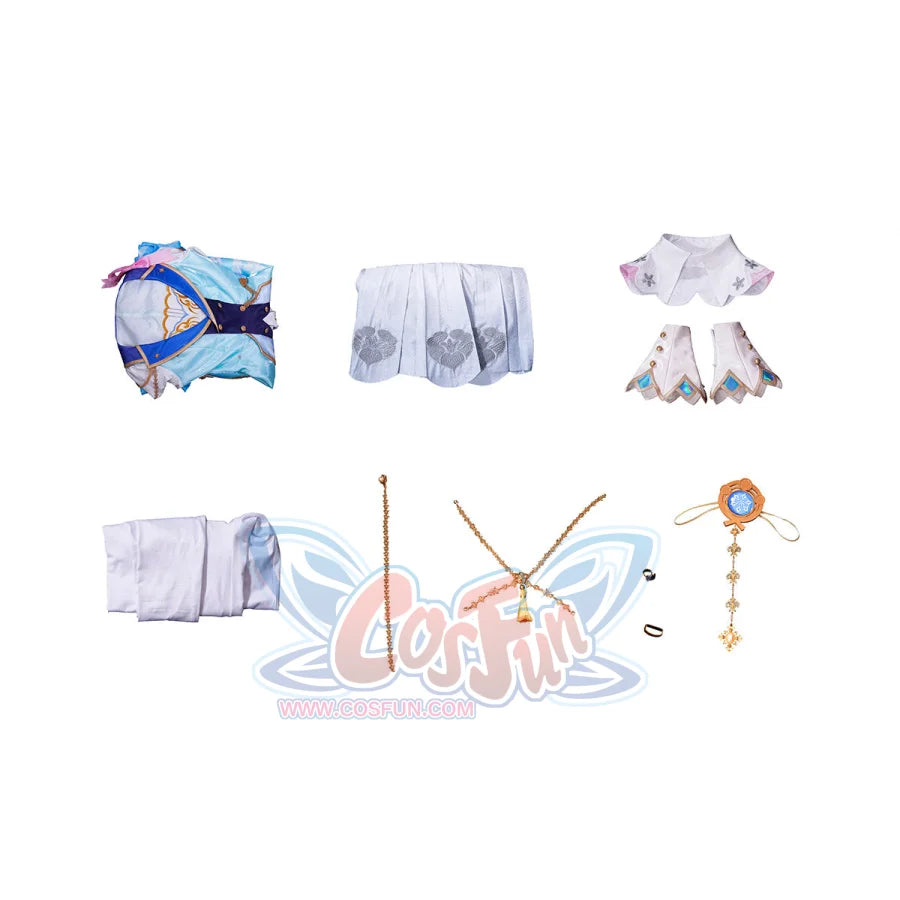Pre-Sale Genshin Impact Kamisato Ayaka Springbloom Missive Cosplay Costume C07445 Aaa Costume-S