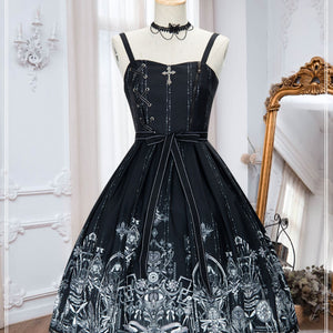 Summer Vintage Gothic Lolita Slip Dress