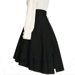British Retro Gothic High Waist Lolita Skirt
