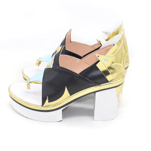 Genshin Impact Shenhe Cosplay Shoes Women High Heels C00934