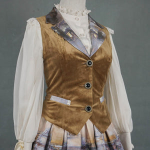 Vintage and Elegant Velvet Lolita Vest