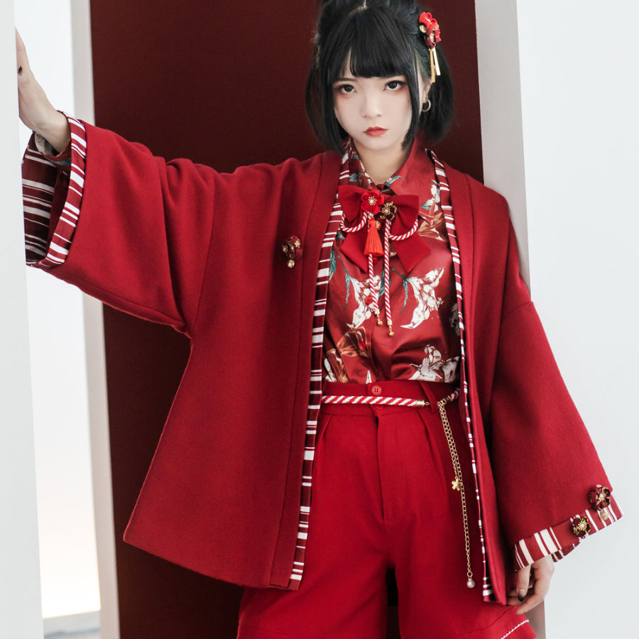 Shota Neutral Prince Lolita Top Two Piece Set - cosfun