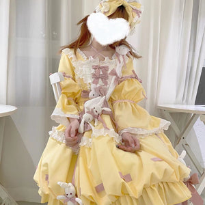 Sweet and Lovely Lolita Long-sleeved Dress