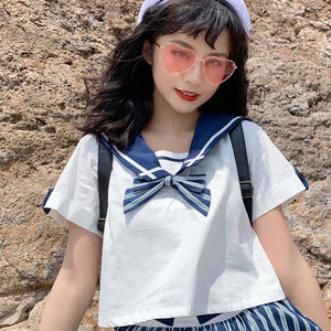 Summer Stripe Sailor Top and Skirt