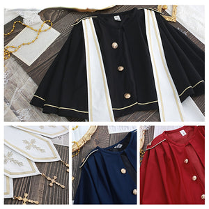 Choir College Lolita Embroidered Cape Sets