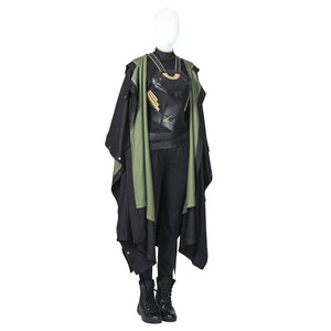 TV Show Loki Sylvie Cosplay Costume Dark Green Version C00654