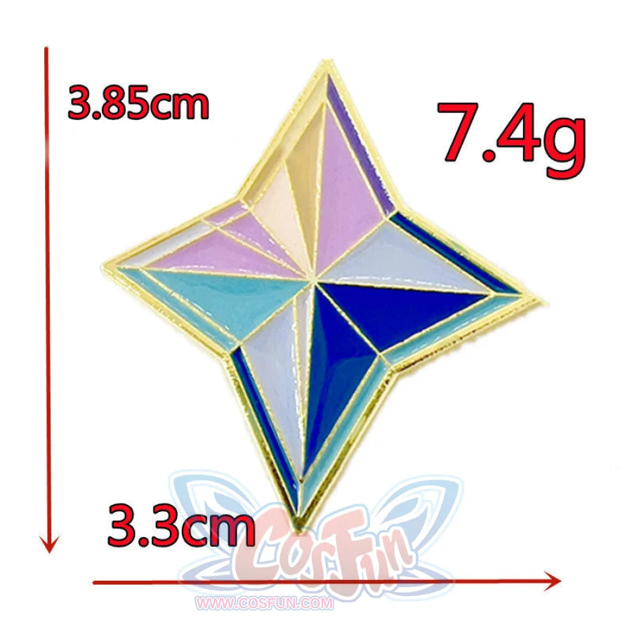 Genshin Impact Primogems Brooch N07319_set - cosfun
