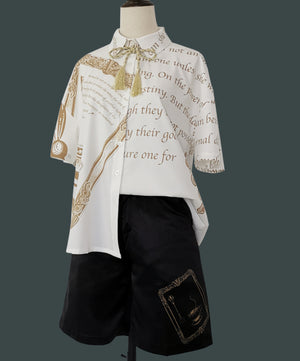 Summer Little Prince Loose Printed Lolita Short Sleeve Shirt