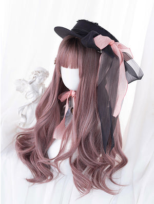 Highlighted Gradual Change Large Wave Long Curly Hair Lolita Wig