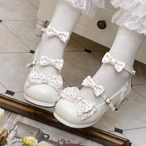 Sweet Middle-heeled Round Toe Lolita Shoes
