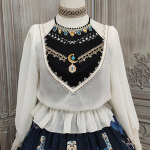 Egypt Style Lolita Backless Long Sleeve Smock and Vest