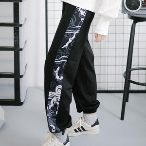 Splicing Sports Wear Fashion Thickening Spring Narrow Ankle Pants