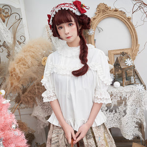 Lovely Chiffon Loose Lolita Long Sleeve Shirt