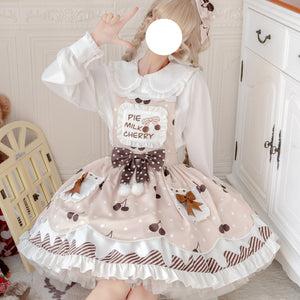 Daily Sweet and Lovely Cherry Lolita Jumper Skirt