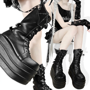Original Cool and Spicy Lolita Thick Soled Boots