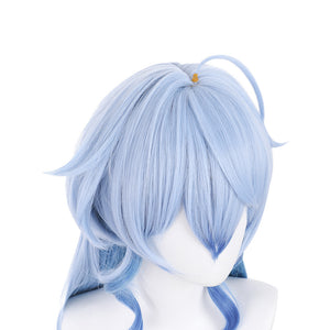 Genshin Impact Ganyu Cosplay Wigs Pale Blue Gradient Blue Hair C00646