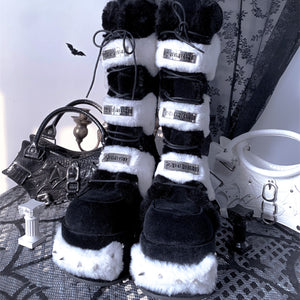 Original Winter Lolita Woolen Thick Soled Boots S22648