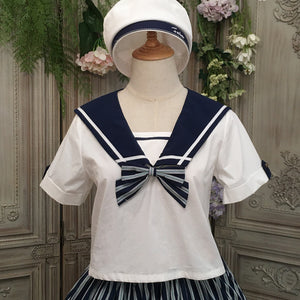 Summer Stripe Sailor Top and Skirt