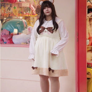 Sweet and Lovely Lolita Woolen Jumper Skirt