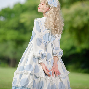 Sweet Cow and Cat Paw Lolita Long Sleeve Dress