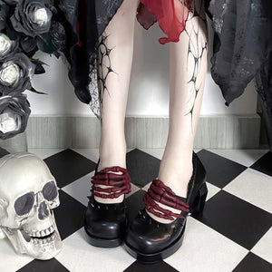 Original Skull Design Lolita High Heel Shoes