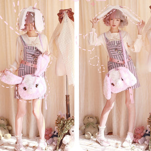 Lovely Lolita Rabbit Woolen Crossbody Bag
