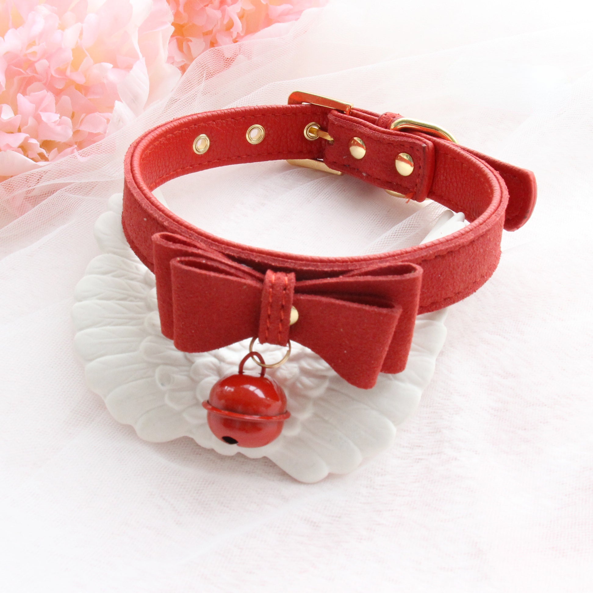 Cute Bow Small Bell Wristband Anklet Armlet Suede Bracelets Choker J40 -  cosfun