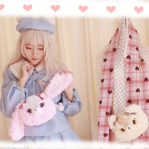 Lovely Lolita Bear and Rabbit Crossbody Bag
