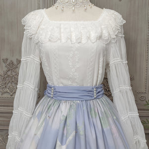 Swan Lake Vintage Lolita Lace Long-sleeved Shirt