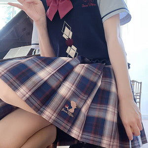 Snow White JK Preppy Style Cute Girl Pretty Plaid Skirt