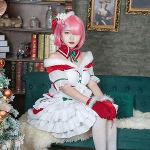 Re: Zero − Starting Life in Another World Ram Cosplay Christmas Outfit C00880