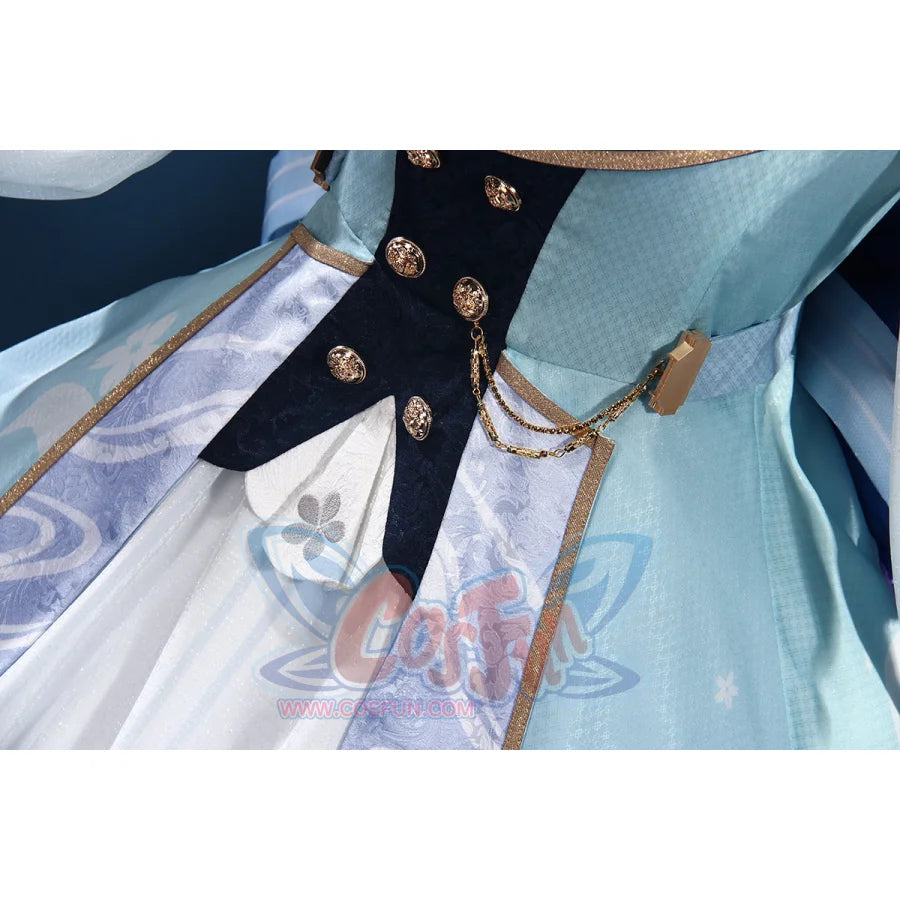 Genshin Impact Kamisato Ayaka Springbloom Missive Cosplay Costume C07483 Aa + Costumes