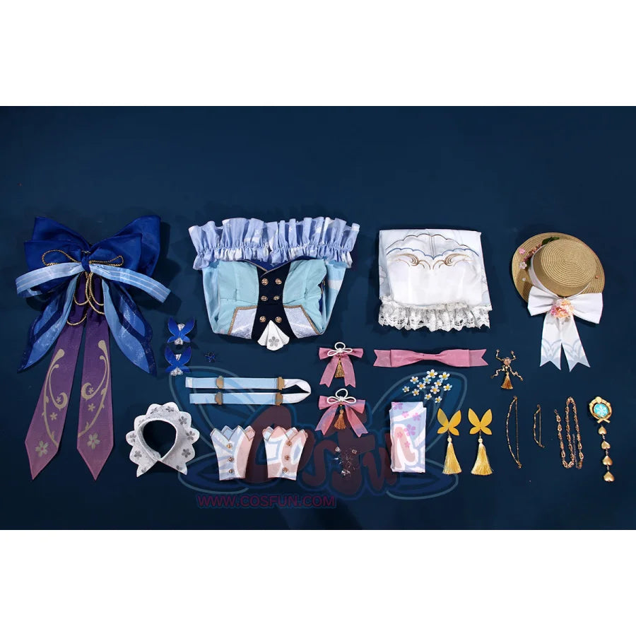 Genshin Impact Kamisato Ayaka Springbloom Missive Cosplay Costume C07483 Aa + Costumes