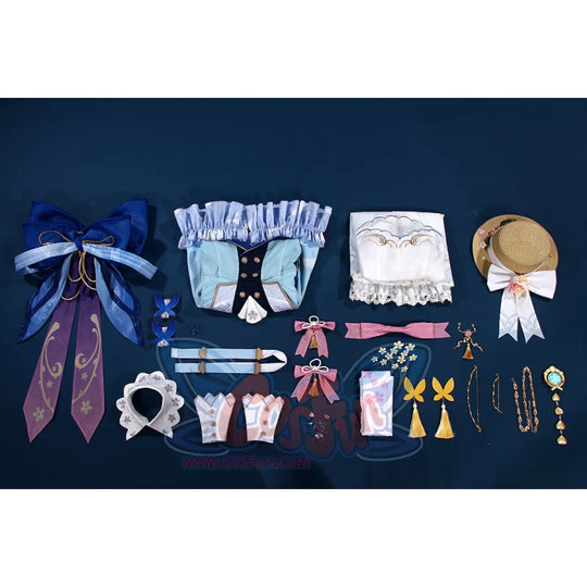 Genshin Impact Kamisato Ayaka Springbloom Missive Cosplay Costume C07483 Aa + Costumes