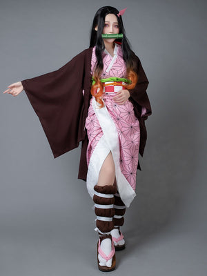 Demon Slayer: Kimetsu No Yaiba Nezuko Kamado Cosplay Costume Mp005697 Costumes