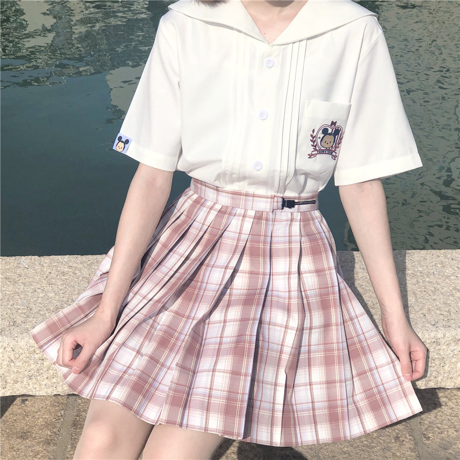 Japanese Style School Uniforms Orthodox JK Skirt Pleated Skirt - cosfun