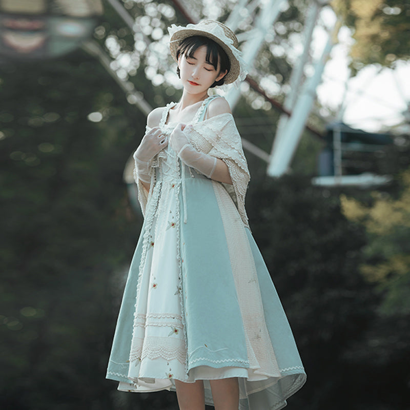 Sweet Girl Fox Daily Lolita Dress - cosfun