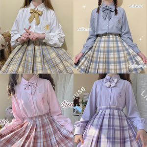 Original JK Uniform Fairy Embroidered Long Sleeve Shirt