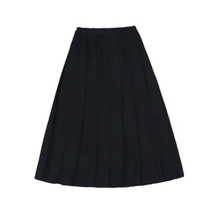 Autumn Japanese Style Soft Girl Black Pleated Skirt