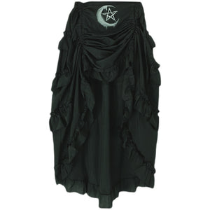 Gothic Style Irregular Ruffled Skirt