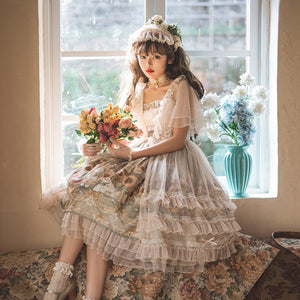 Sunflower Lolita Dress Daily Idyllic Summer Elegant Cla Dress S22016