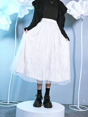 Versatile Irregular High Waist Slim A-line Long Skirt